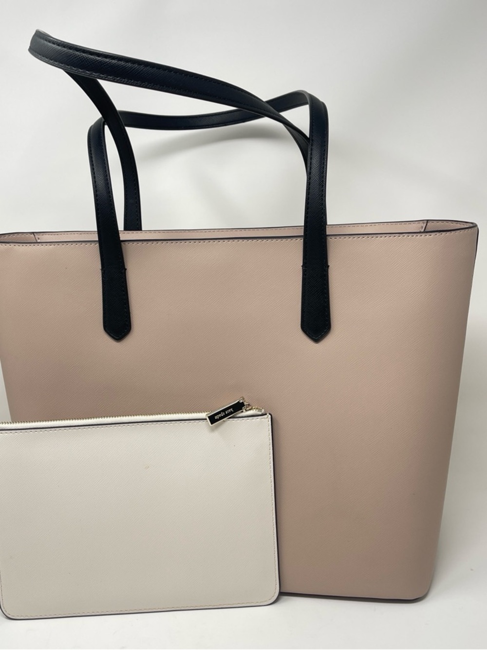 Kate Spade New York Blush Pink Tote Bag + Matching Zip Pouch - Picture 4 of 16